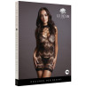 Le Désir Robe sexy Criss Cross Neck Noir